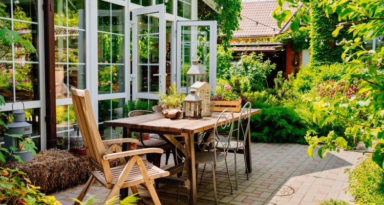 garden dining area ideas